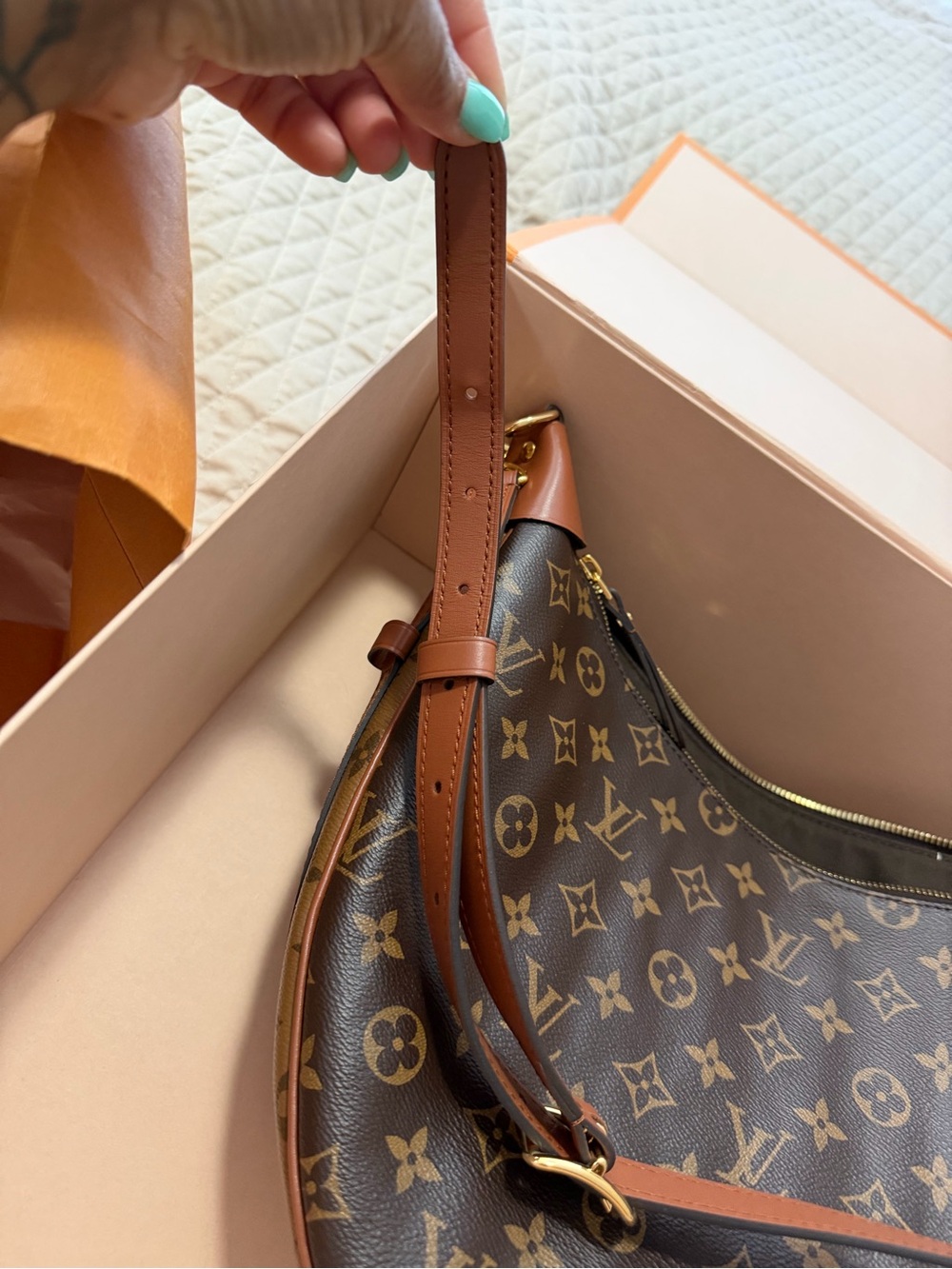 Louis Vuitton Monogram Canvas Crescent Shoulder Bag in Brown - Picture 5 of 12